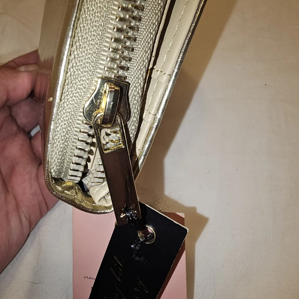 Kedzie Gold Zip Around Wallet - Picture 5 of 10